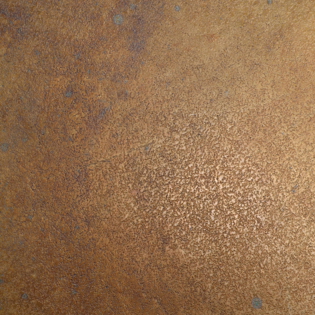 Galen Antique Brass Dining Table, detail 1 view