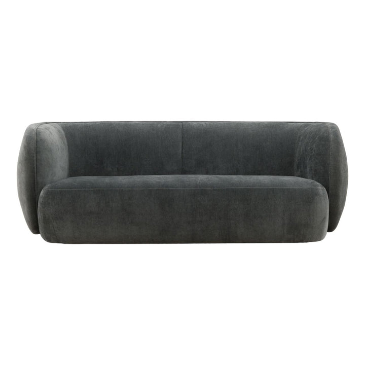 Glenwell Upholstered Sofa, Dust Blue Velvet, front view