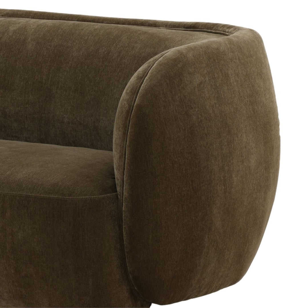 Glenwell Upholstered Sofa, Olive Velvet, detail 2 view