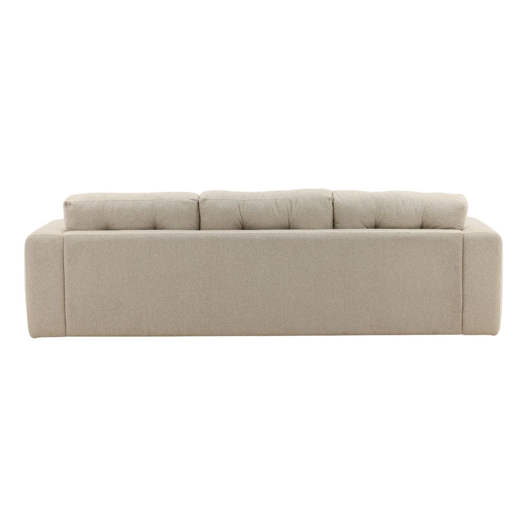 Winren Oatmeal Boucle Sofa, back view