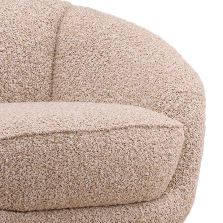 Arbor Beige Boucle Swivel Chair, detail 2 view