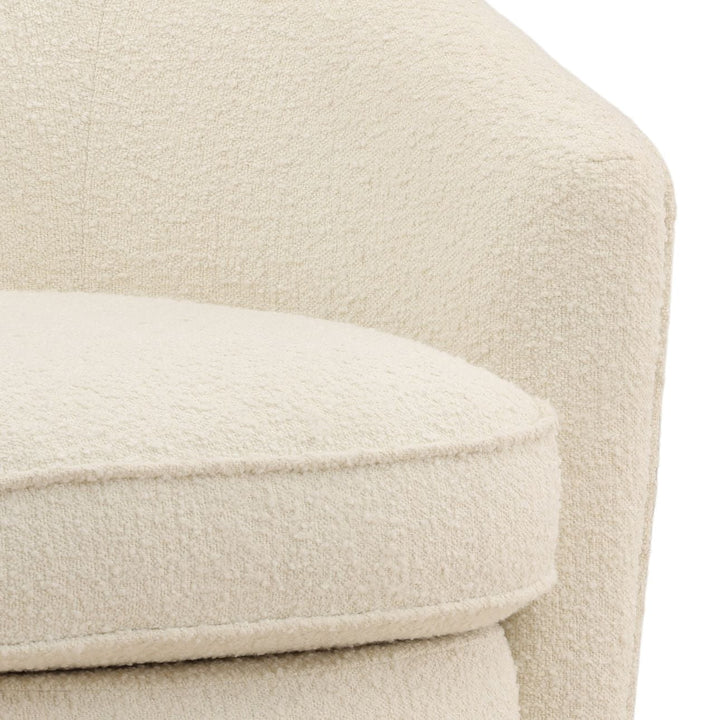 Marielle Cream Boucle Swivel Chair, detail 2 view