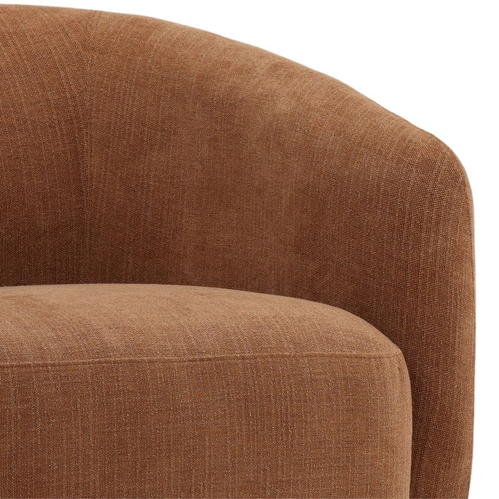 Faena Rust Woven Swivel Chair, detail 2 view