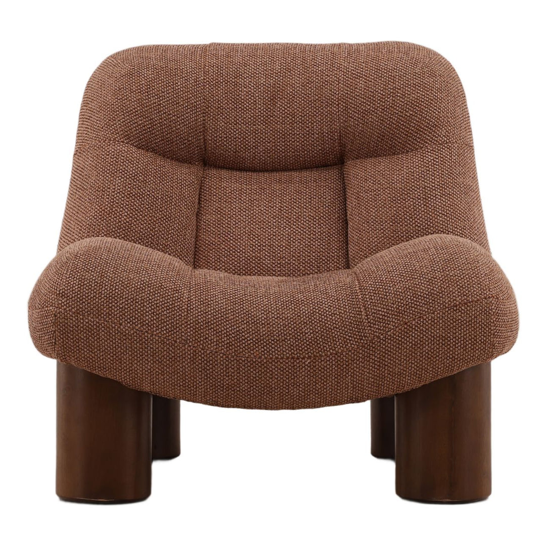 Ellery Clay Chenille Lounge Chair, front view