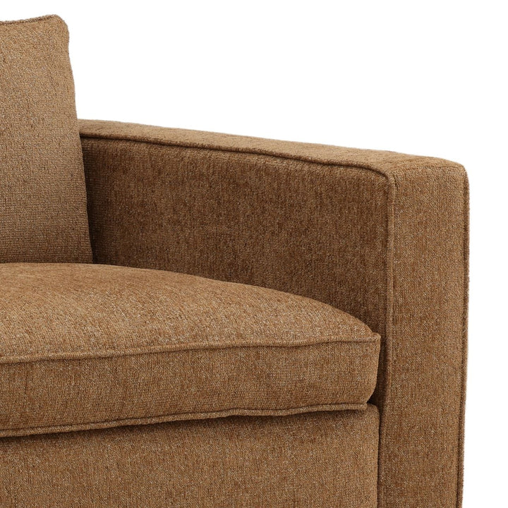 Halren Brown Chenille Sofa, detail 2 view