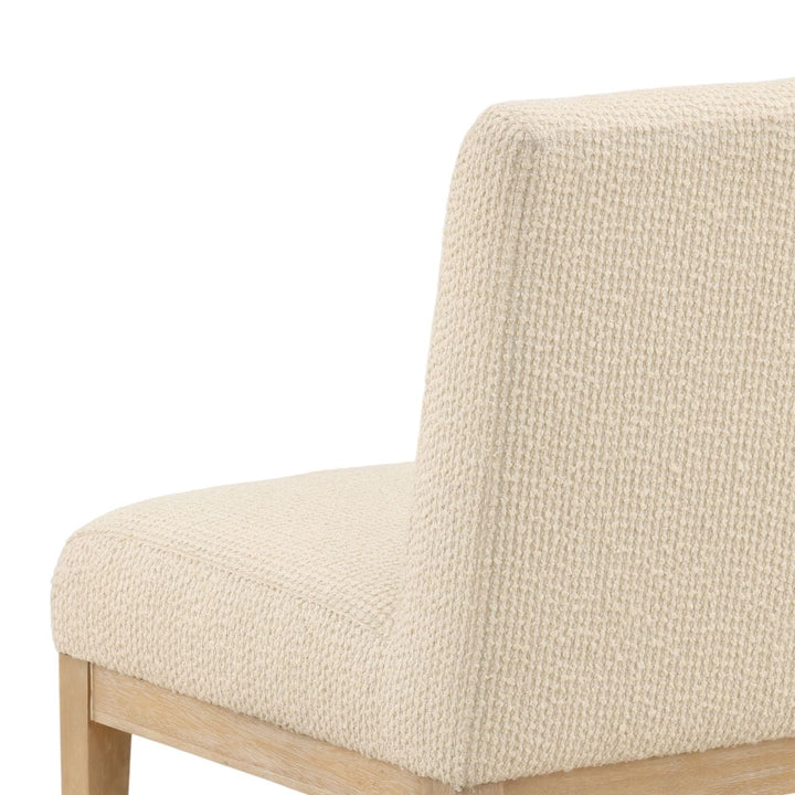 Jalenna Cream Boucle Dining Chairs, Set of 2, detail 2 view
