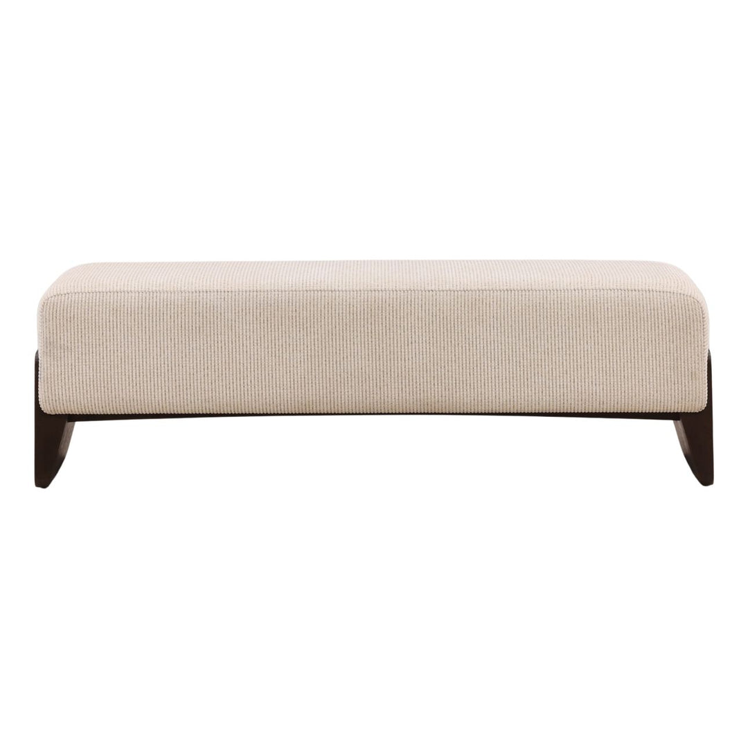 Malin Cream Bench, front view