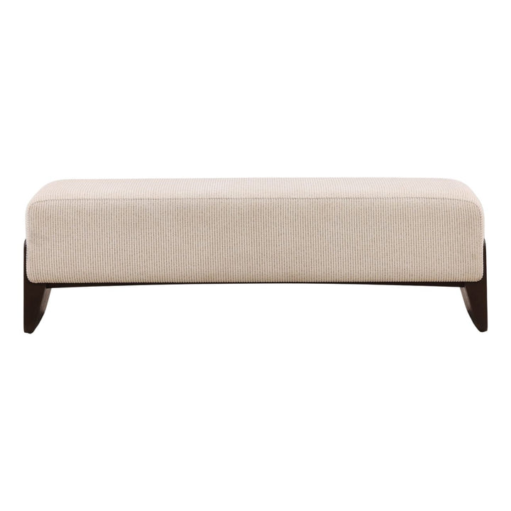 Malin Cream Bench, front view
