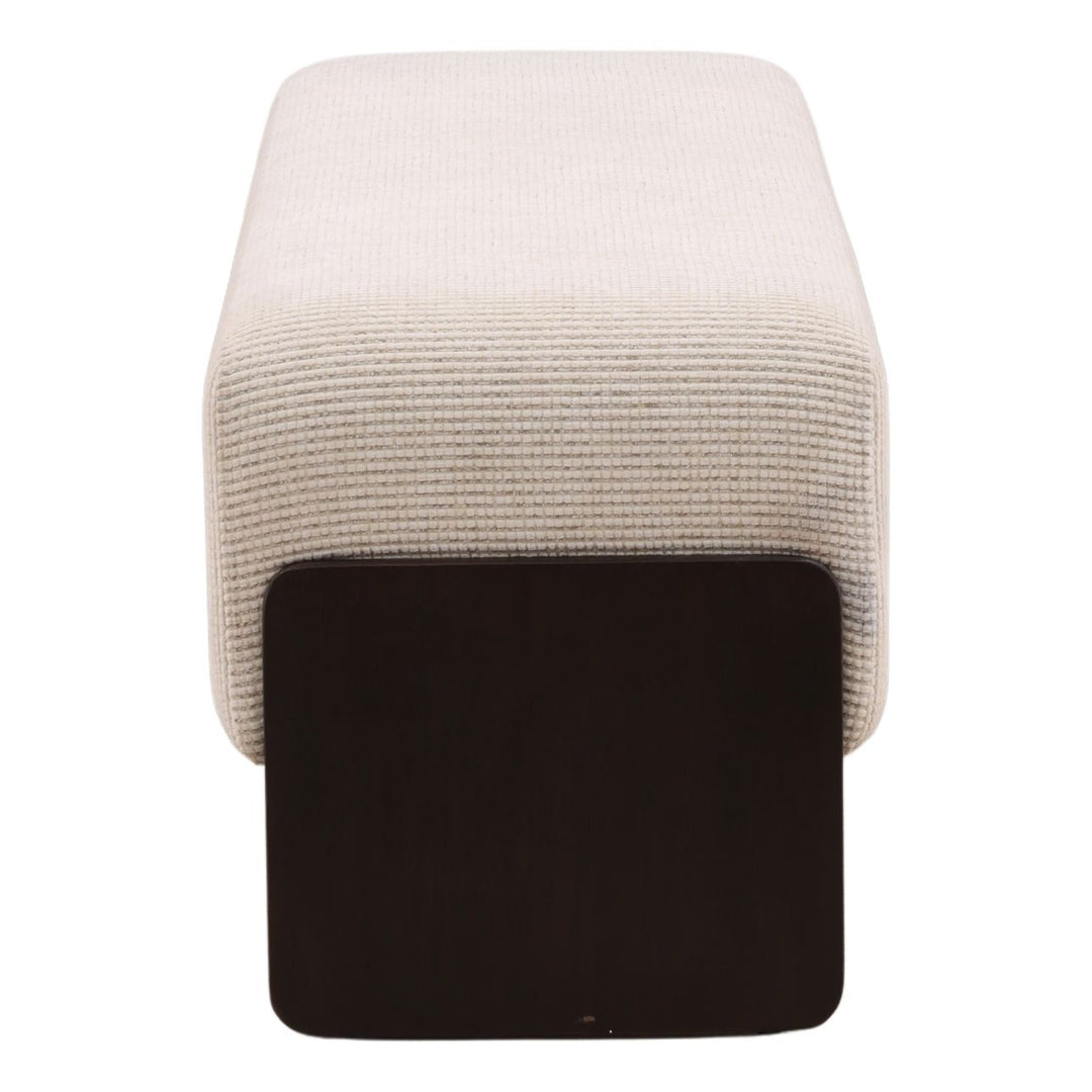 Malin Cream Bench, profile view