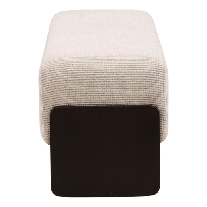 Malin Cream Bench, profile view
