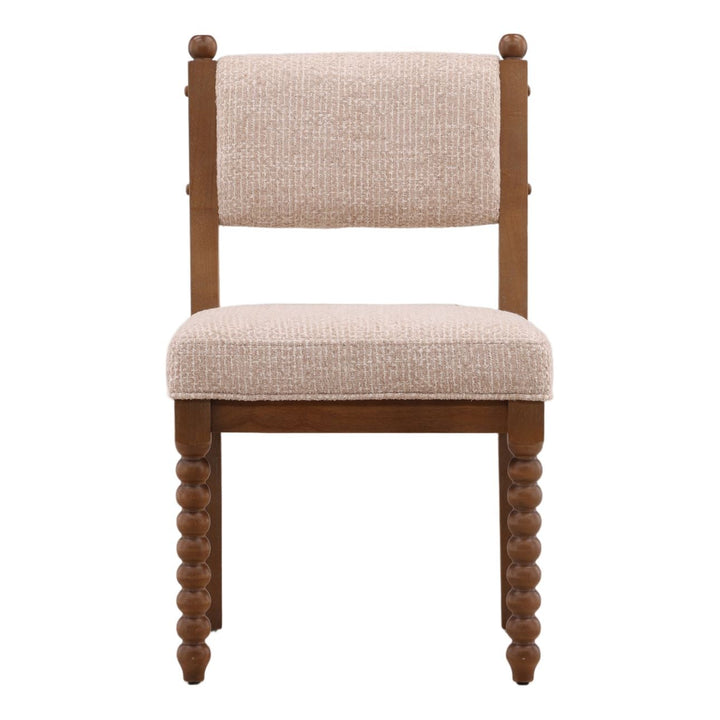 Dune Taupe Chenille Dining Chair, front view