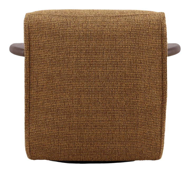 Roslyn Ochre Chenille Swivel Chair, back view