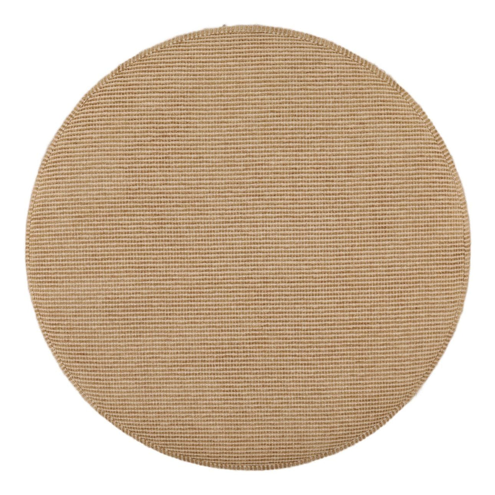 Lina Chenille Ottoman, overhead view