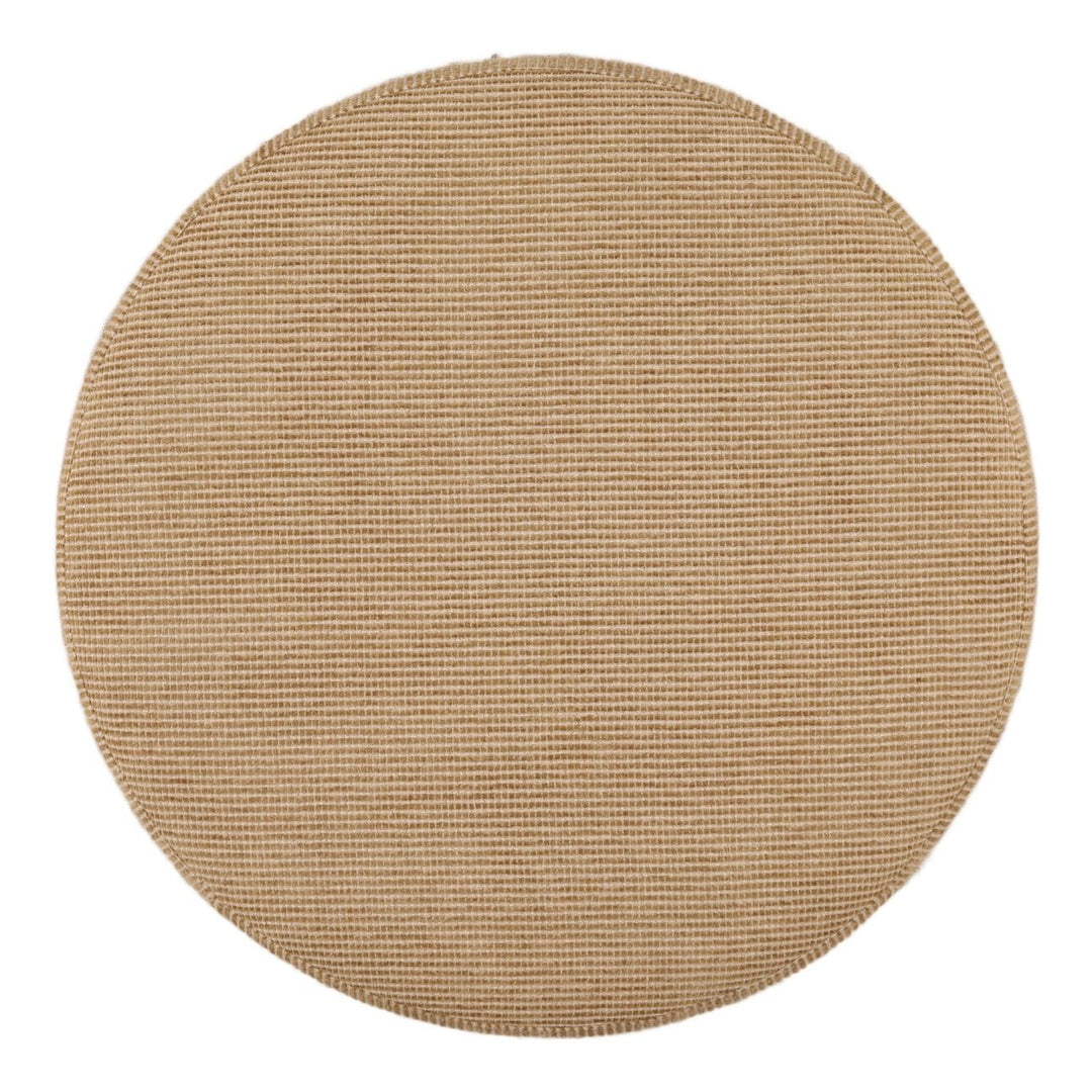 Lina Chenille Ottoman, overhead view