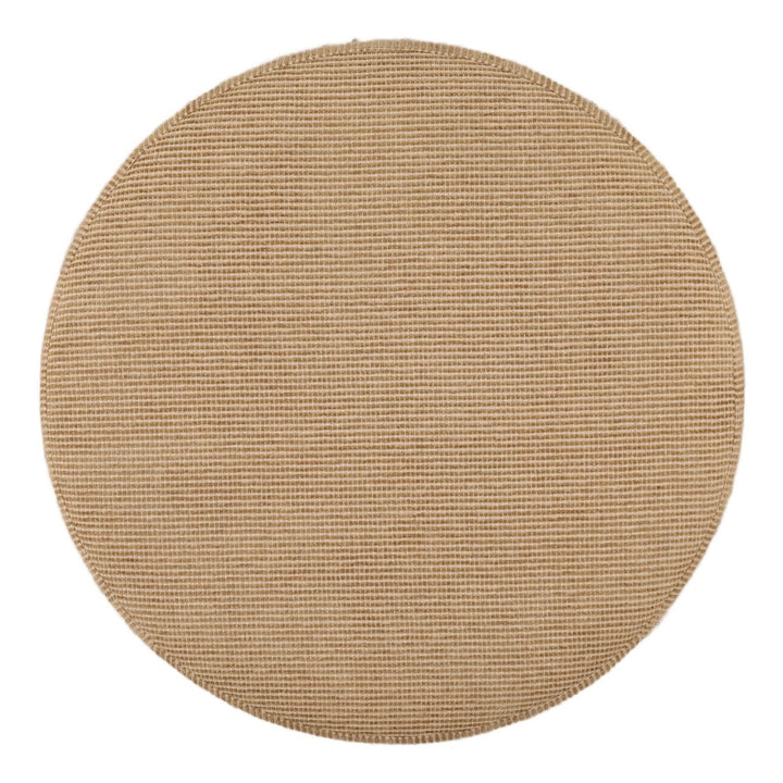 Lina Chenille Ottoman, overhead view