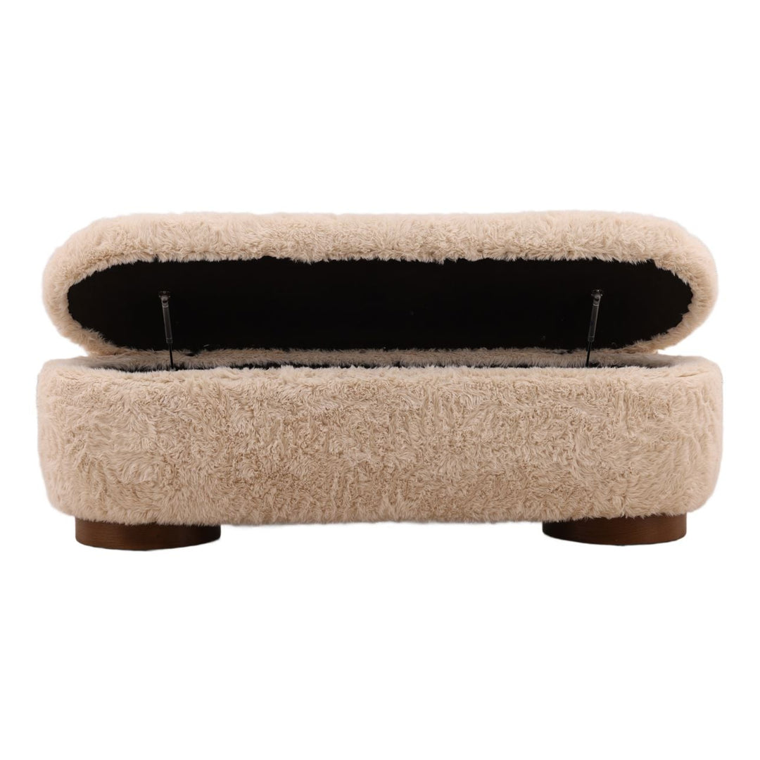 Vera Storage Bench, open door view