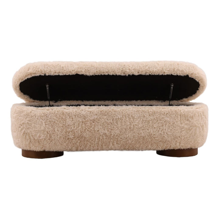 Vera Storage Bench, open door view