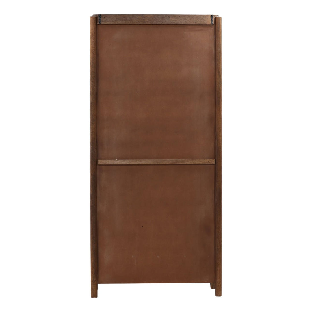 Reina Mango Wood Storage Cabinet, back view