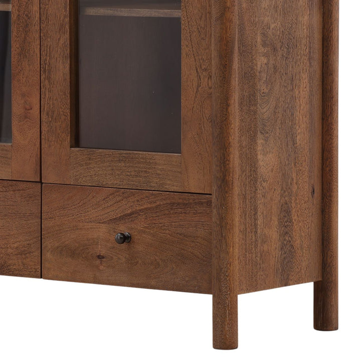 Reina Mango Wood Storage Cabinet, detail 2 view