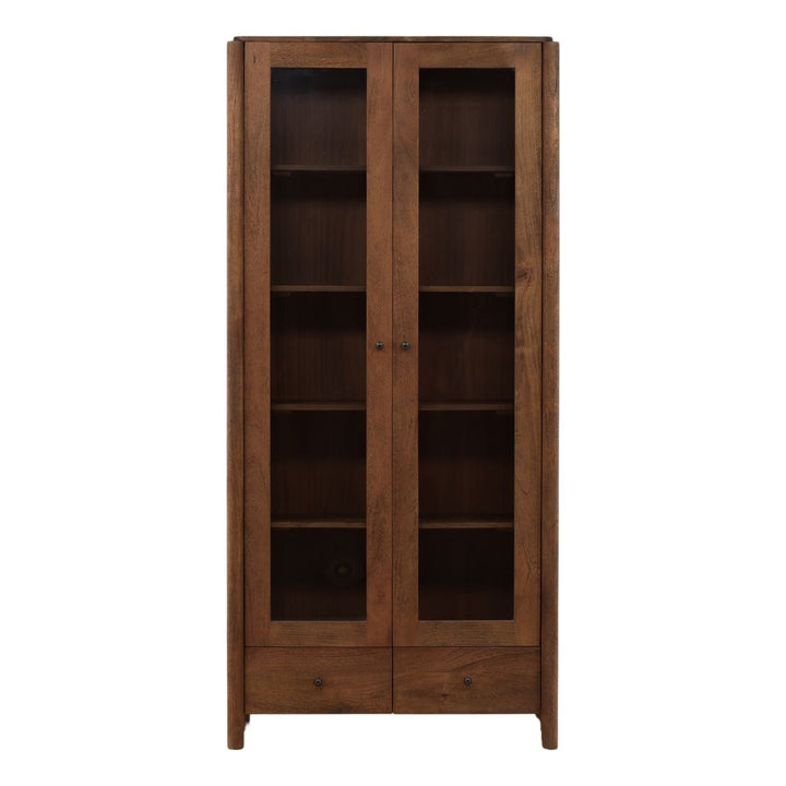 Reina Mango Wood Storage Cabinet, front view