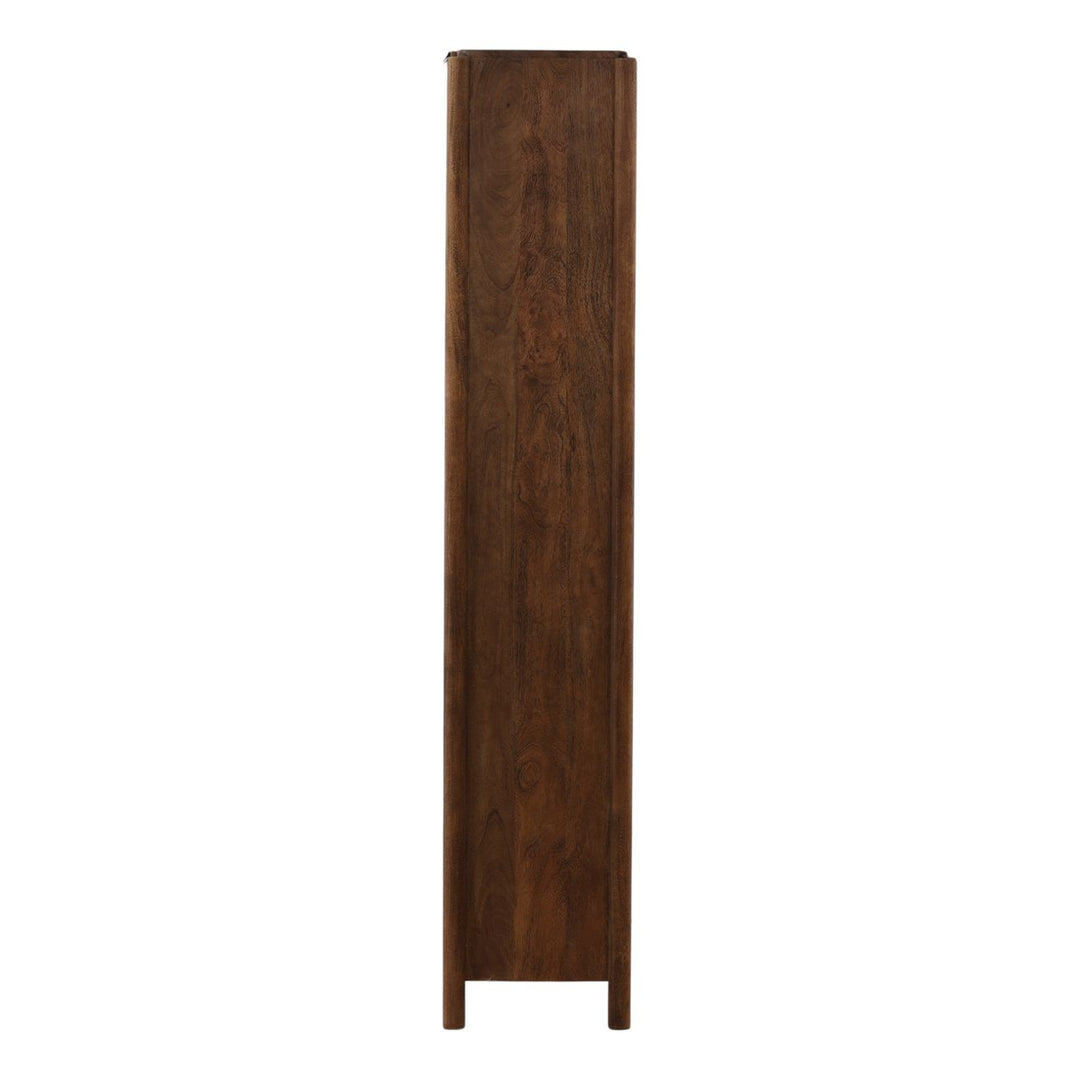 Reina Mango Wood Storage Cabinet, profile view