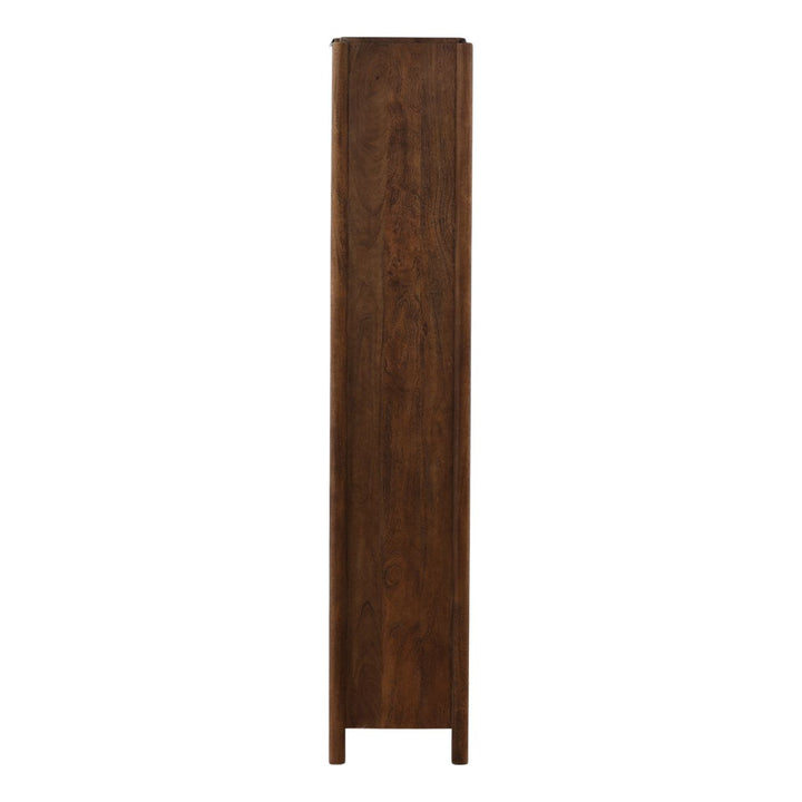 Reina Mango Wood Storage Cabinet, profile view
