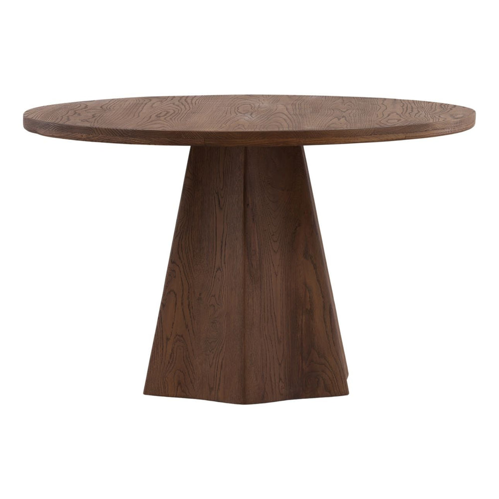 Briar Brown Oak Dining Table, front view
