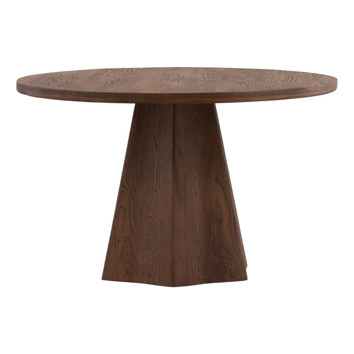 Briar Brown Oak Dining Table, front view