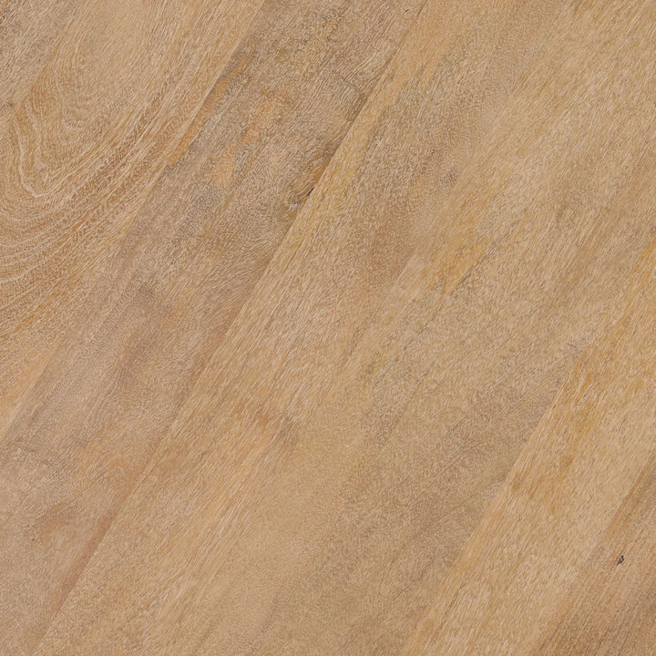Briar Natural Mango Wood Dining Table, detail 1 view