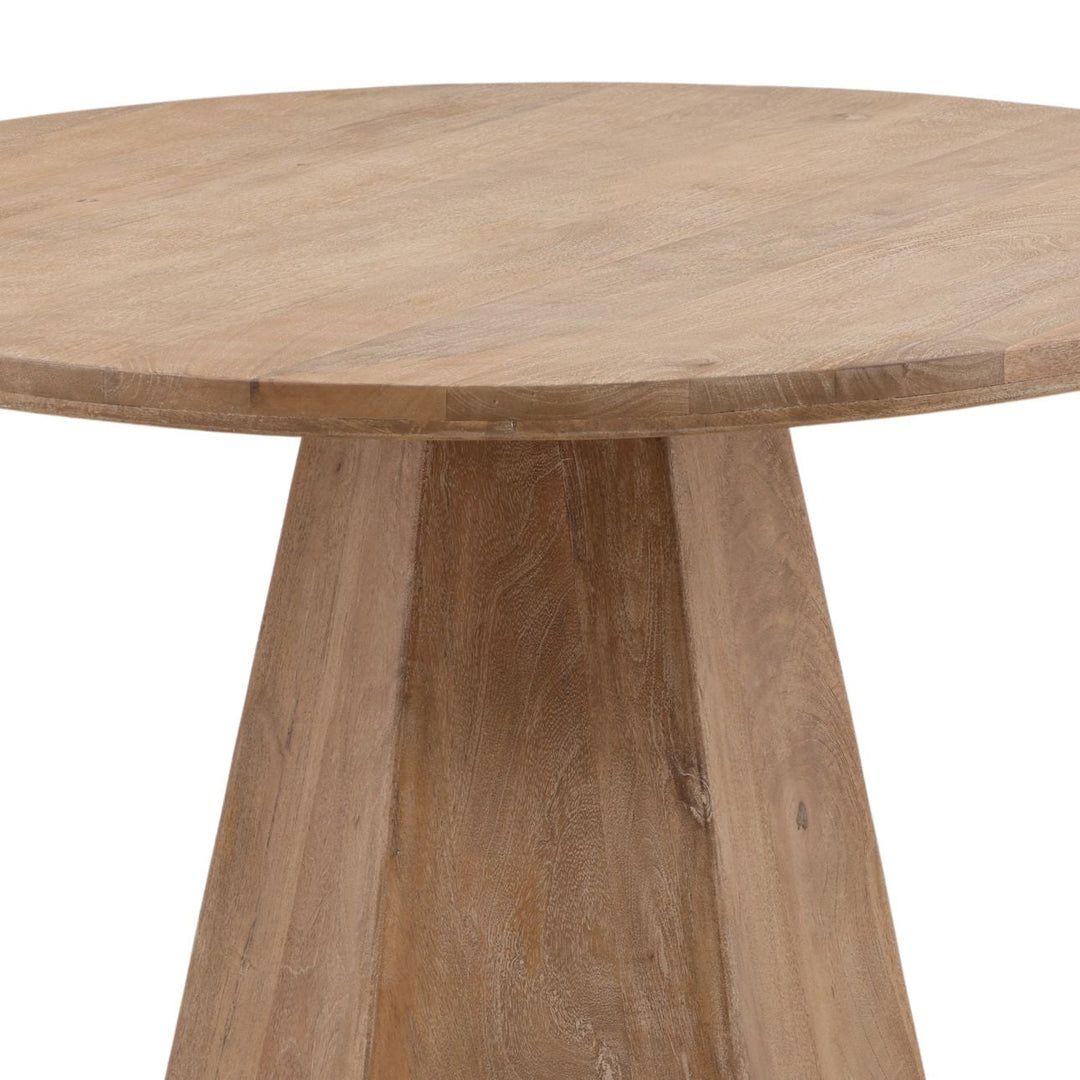 Briar Natural Mango Wood Dining Table, detail 2 view