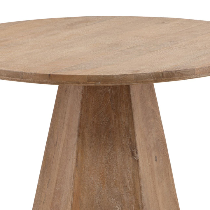 Briar Natural Mango Wood Dining Table, detail 2 view
