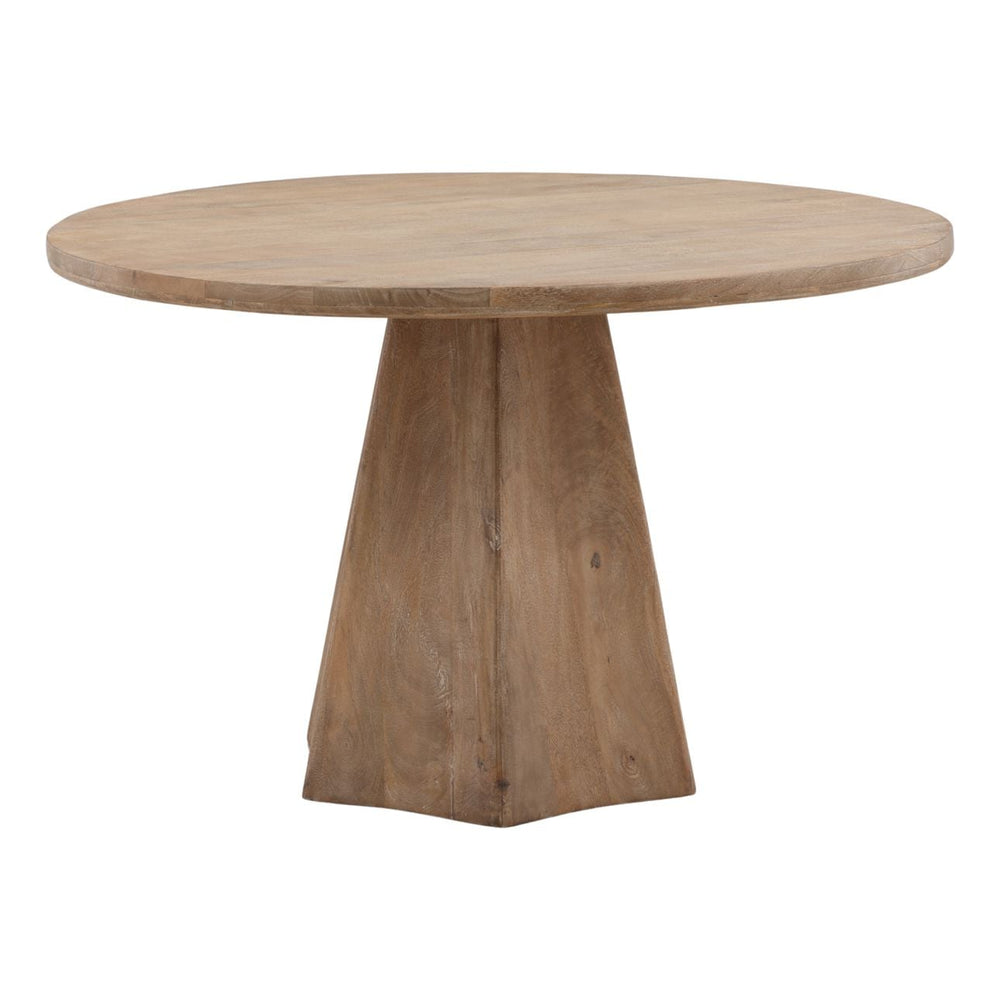 Briar Natural Mango Wood Dining Table, front view
