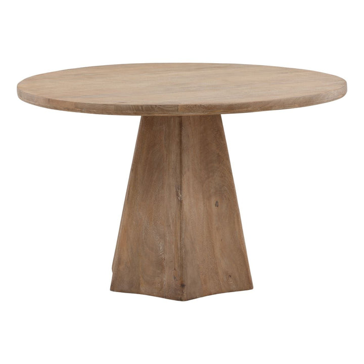 Briar Natural Mango Wood Dining Table, front view
