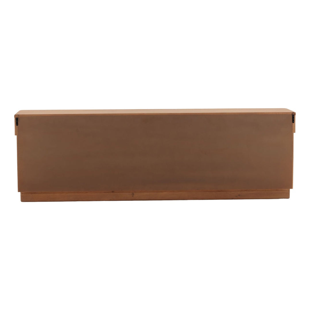 Mira Oak Wood Sideboard, back view