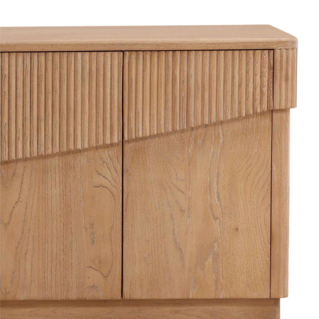 Mira Oak Wood Sideboard, detail 2 view