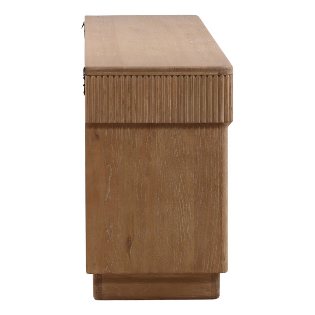 Mira Oak Wood Sideboard, profile view