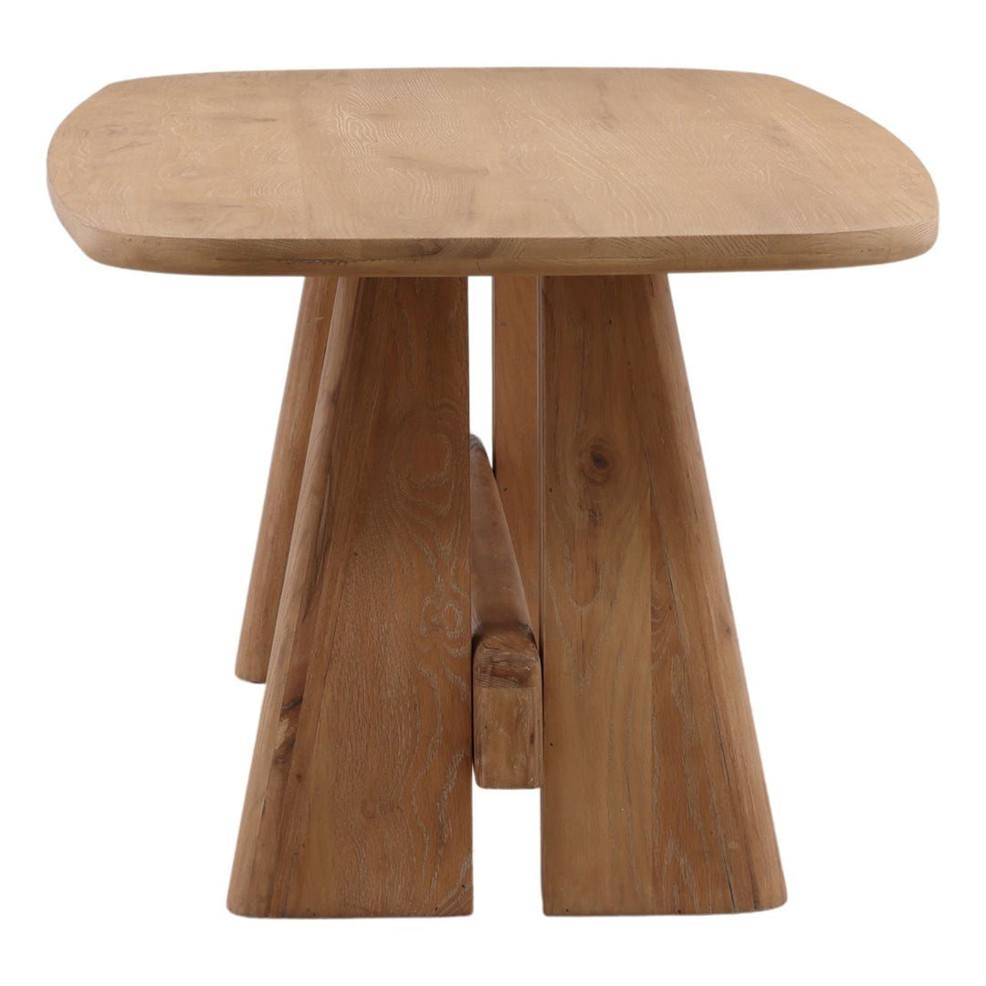 Hale Natural Oak Dining Table, profile view