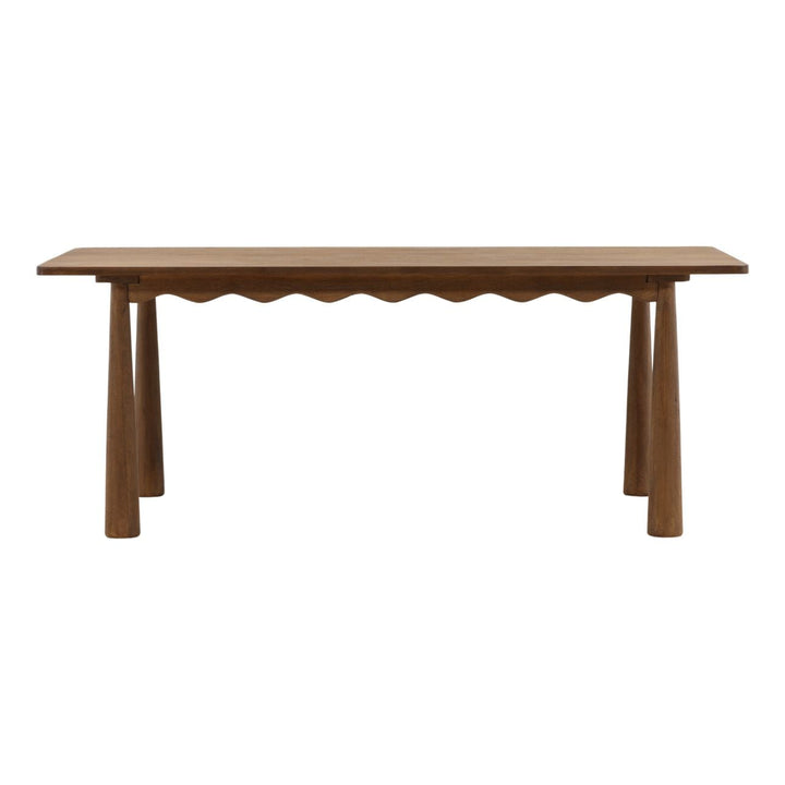 Arlo Brown Mango Wood Dining Table, front view