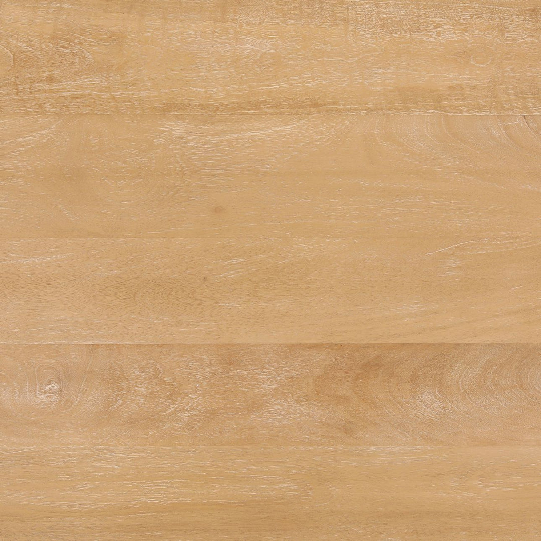 Creston Natural Mango Wood Dining Table, detail 1 view
