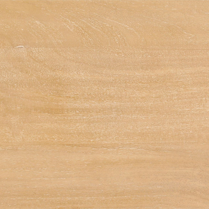 Travis Natural Mango Wood Dining Table, detail 1 view
