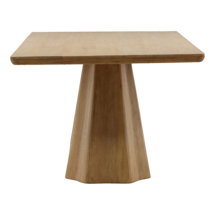 Travis Natural Mango Wood Dining Table, profile view
