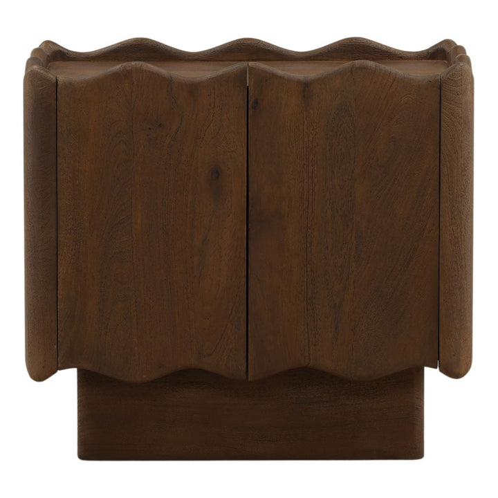 Aubrey Mango Wood Nightstand, front view
