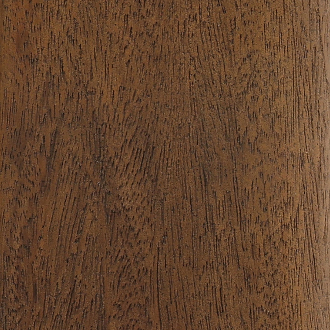 Alden Glass Top Wood Side Table, detail 1 view