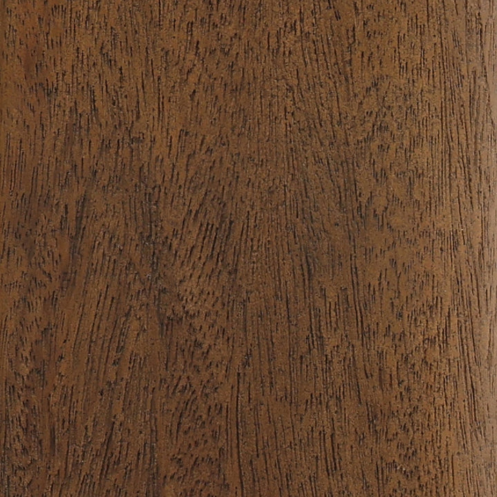 Alden Glass Top Wood Side Table, detail 1 view
