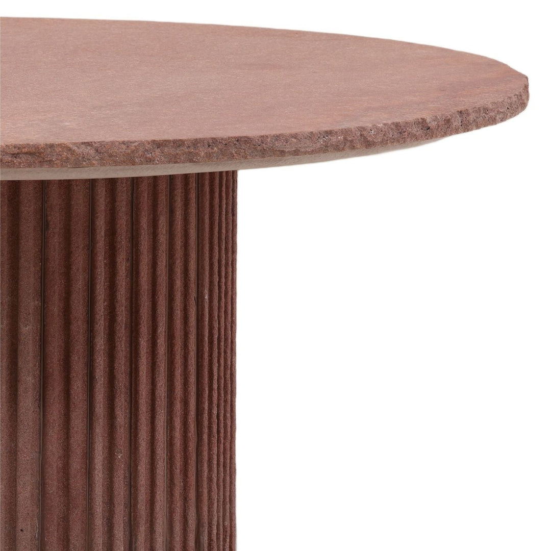 Terra Sandstone Outdoor Coffee Table, detail 2 view