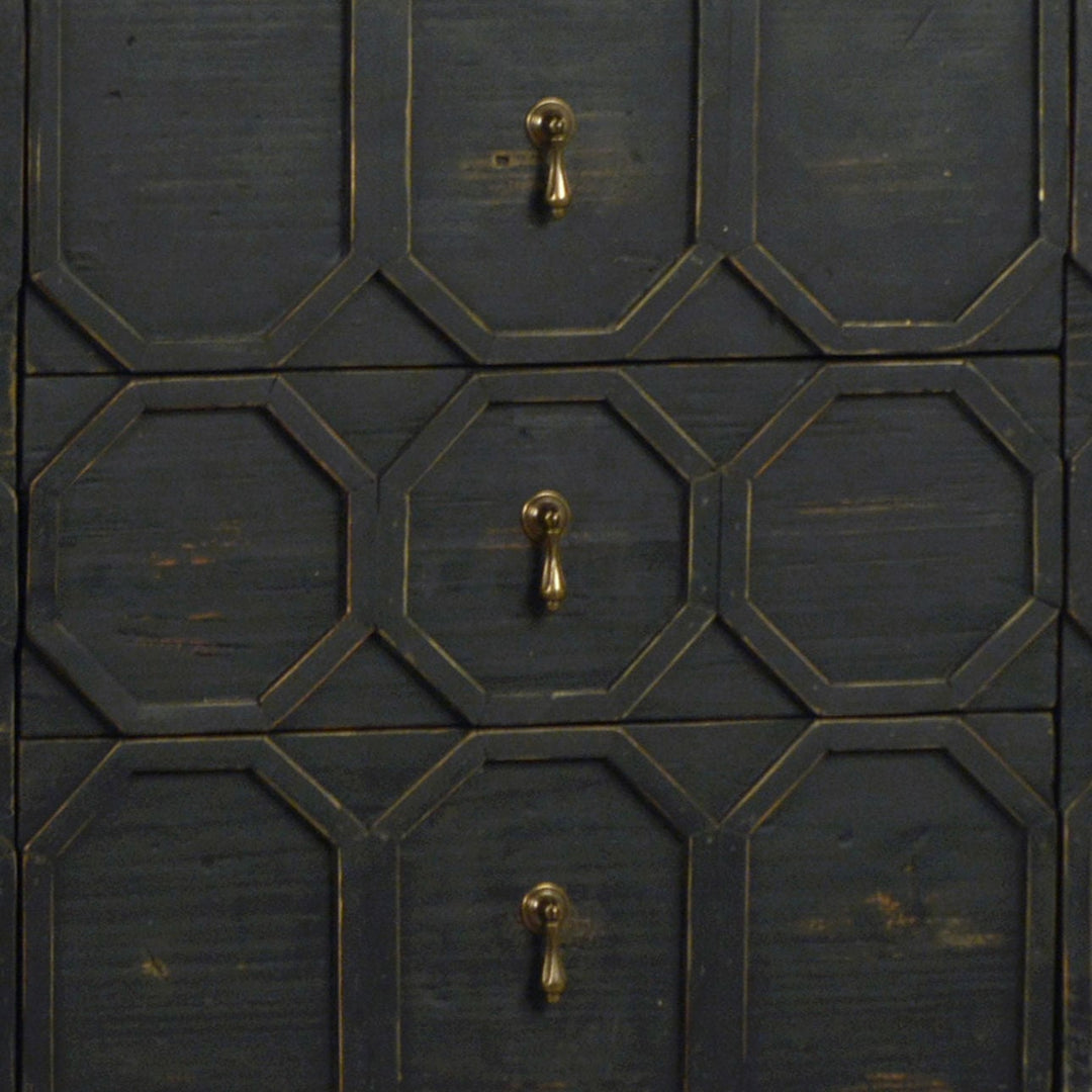 Harlow Reclaimed Pine Sideboard, detail 1 view