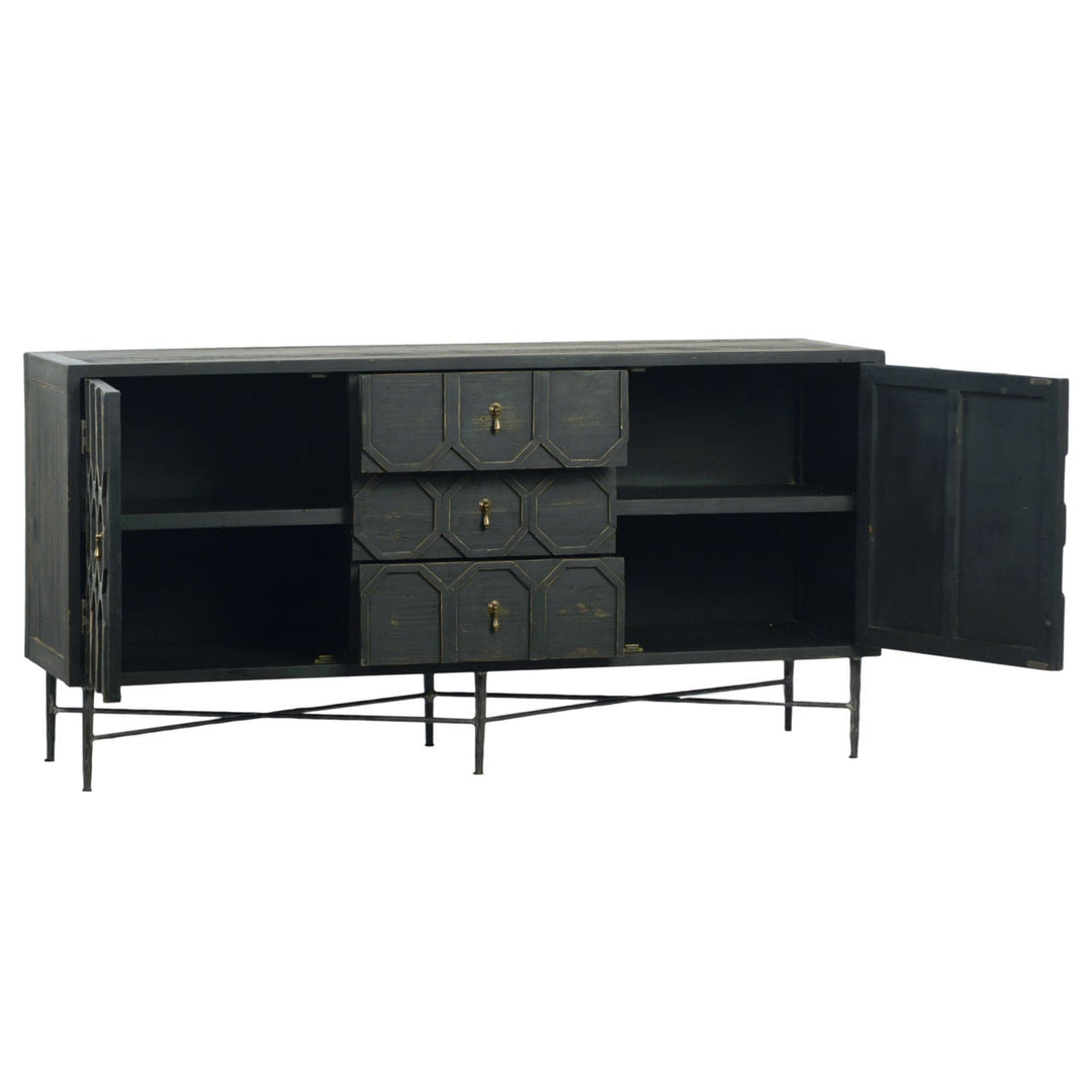 Harlow Reclaimed Pine Sideboard, front view