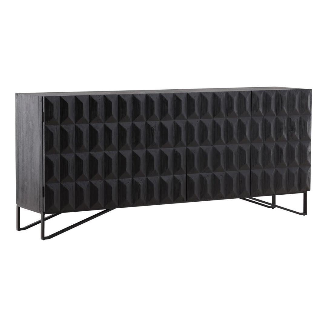Montara Reclaimed Pine Sideboard, three-quarter studio view