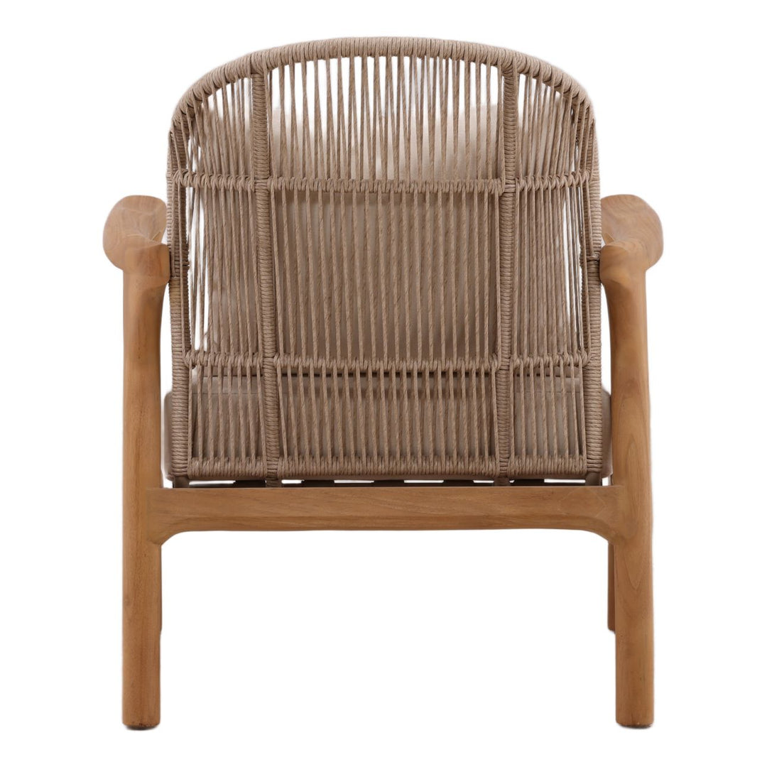 Koven Sand Outdoor Lounge Chair, back view