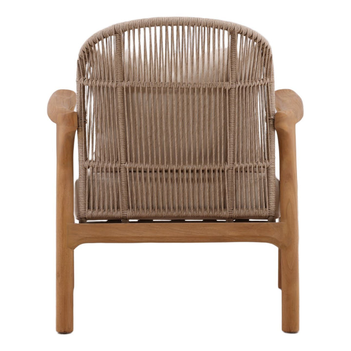 Koven Sand Outdoor Lounge Chair, back view